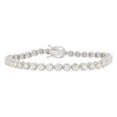 18ct White Gold 4.75ct Diamond Tennis Bracelet
