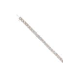 9ct White Gold 4.00ct Diamond Tennis Bracelet 7"