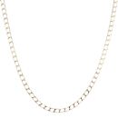 9ct Yellow Gold Square Curb Chain 18"