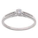 18ct White Gold 0.25ct Brilliant Cut Diamond Solitaire Ring