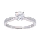 Platinum 0.50ct Diamond Solitaire Ring