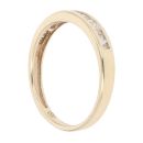9ct Yellow Gold 0.25ct Princess And Baguette Cut Diamond Half Eternity Ring