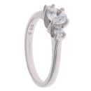 9ct Yellow Gold Cubic Zirconia Three Stone Ring