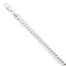 Silver Cuban Curb Bracelet 8.5" By Icesia
