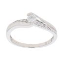 9ct White Gold 0.25ct Diamond Solitaire Ring