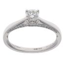 Jenny Packham 18ct White Gold 0.50ct Brilliant Cut Diamond Solitaire Ring