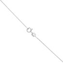 9ct White Gold Cubic Zirconia Fancy Wave Pendant and Chain 18"