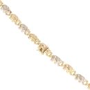 9ct Yellow And White Gold Fancy Elephant Chain 16"