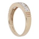 9ct Yellow Gold Cubic Zirconia Half Eternity Ring