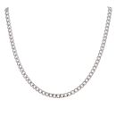 9ct White Gold Curb Chain 18"