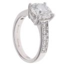 14ct White Gold 2.85ct Brilliant Cut Diamond Solitaire Ring