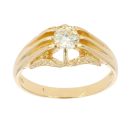 18ct Yellow Gold 0.50ct Diamond Signet Ring
