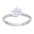 18ct White Gold 0.90ct Diamond Solitaire Ring