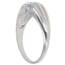 Silver Cubic Zirconia Signet Ring By Icesia