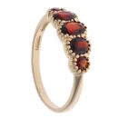 9ct Yellow Gold Garnet Five Stone Ring