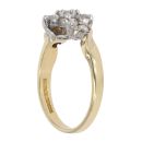 18ct Yellow Gold 0.70ct Brilliant Cut Diamond Cluster Ring