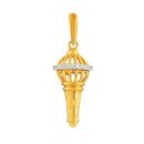22ct Yellow Gold Gada Pendant with Cubic Zirconia