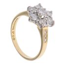 18ct Yellow Gold 1.00ct Brilliant Cut Diamond Cluster Ring