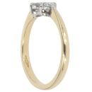 18ct Yellow Gold 0.50ct Diamond Cluster Ring