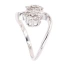 18ct White Gold 0.80ct Brilliant Cut Diamond Cluster Ring