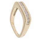 14ct Yellow Gold Cubic Zirconia Square Ring