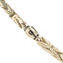 14ct Yellow Gold Monaco Rey Plain Lock Fancy Chain 22"