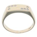 9ct Yellow Gold 0.10ct Diamond Signet Ring