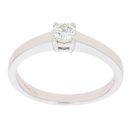 18ct White Gold 0.25ct Brilliant Cut Diamond Solitaire Ring
