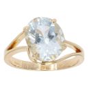 14ct Yellow Gold Cubic Zirconia Solitaire Ring