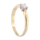 18ct Yellow Gold 0.25ct Diamond Princess Cut Solitaire Ring