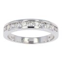 9ct White Gold Diamond Eternity Ring by Anya Belle