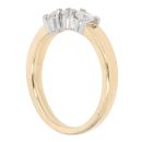 18ct Yellow Gold 0.60ct Brilliant Cut Diamond Trilogy Ring