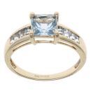 9ct Yellow Gold Beryl Single Stone Ring
