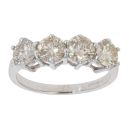 18ct White Gold 1.87ct Diamond Four Stone Ring