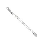 Silver Belcher ID Bracelet 7.5" By Icesia
