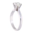 Platinum 1.40ct Radiant Cut Diamond Solitaire Ring
