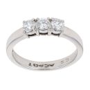 Platinum 0.50ct Diamond Trilogy Ring