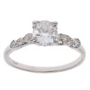 Platinum 0.85ct Brilliant Cut Diamond Solitaire Ring