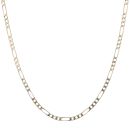 9ct Yellow Gold Figaro Chain 24"