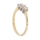 18ct Yellow Gold 0.60ct Brilliant Cut Diamond Trilogy Ring