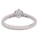 9ct White Gold 0.15ct Diamond Solitiare Ring