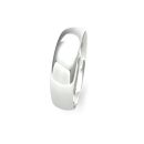 9ct White Gold 5mm Traditional Court Wedding Band