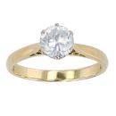 18ct Yellow Gold 1.07cts Diamond Solitaire Ring