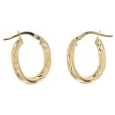 9ct Yellow Gold Hoop Earrings