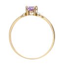 9ct Yellow Gold Amethyst Ring
