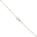 9ct Yellow Gold Amethyst Pendant And Figaro Chain 20"