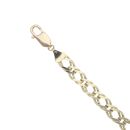 9ct Yellow Gold Double Curb Bracelet 7"