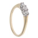 9ct Yellow Gold 0.33ct Diamond Trilogy Ring