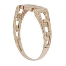 9ct Yellow Gold Patterned Mum Ring