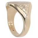 9ct Yellow Gold Patterned Signet Ring